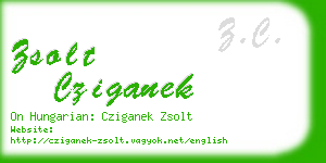 zsolt cziganek business card